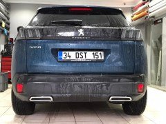 Peugeot 3008 difüzör kromu egzoz ucu ABS plastik üzeri krom, 2016 Sonrası