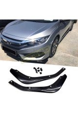 Honda Civic Fc5 Ön Tampon Altı Flap 2016-2019, ABS Plastik, Boyasız Siyah Renk, Boyamak Şart Değil