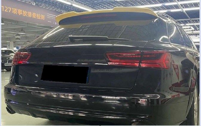 AUDİ A6 AVANT CAM ÜSTÜ SPOYLER 2011 2018 PARLAK SİYAH İTHAL PLASTİK