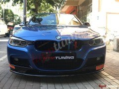 BMW F30 LİP 3 SERİSİ ÖN TAMPON EKİ, ABS PLASTİK, M TEKNİK UYUMLU 3 PARÇA, PİANO BLACK PARLAK SİYAH