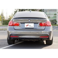 BMW F30 Difüzör, 3.35 Performans, Sağ Sol Tekli Çıkış, Piano Black, M Teknik Tampon