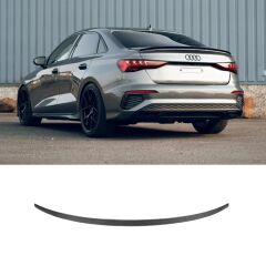 Audi a3 spoiler ince model 2021 2022 2023 2024 2025 sedan uyumlu s3 Spoyler pianoblack