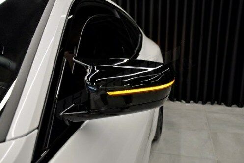 BMW 4 SERİSİ G22, G23, G26 M4 STİL YARASA AYNA KAPAK 2020+ PARLAK SİYAH