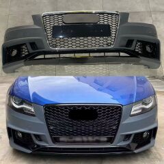 AUDİ A4 RS4 TAMPON PANJUR SETİ 2007 2008 2009 2010 2011 2012 ÖN TAMPON DOLU SET