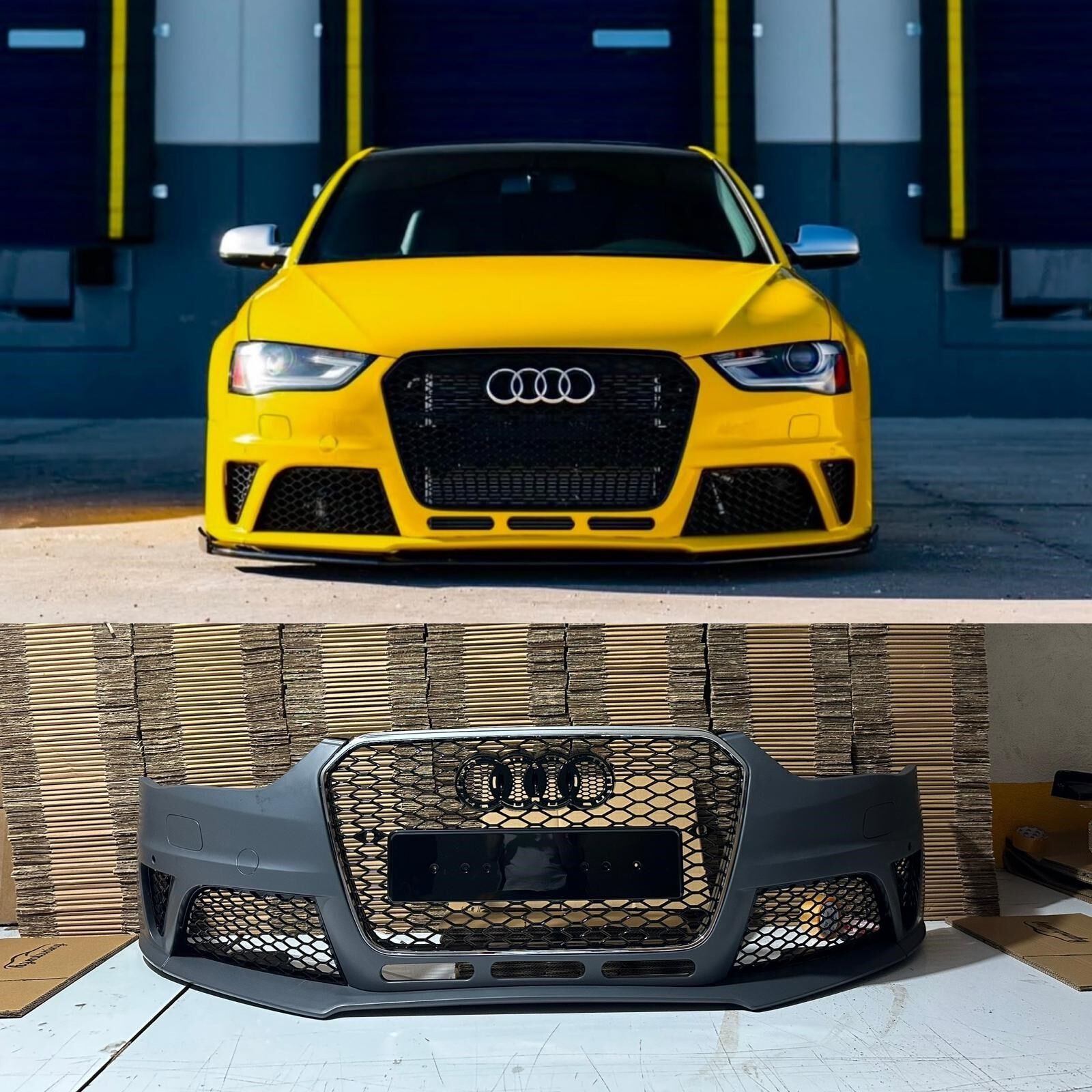 AUDI A4 RS4 ÖN TAMPON SETİ 2012 2013 2014 2015 RS4 TAMPON PANJUR SETİ