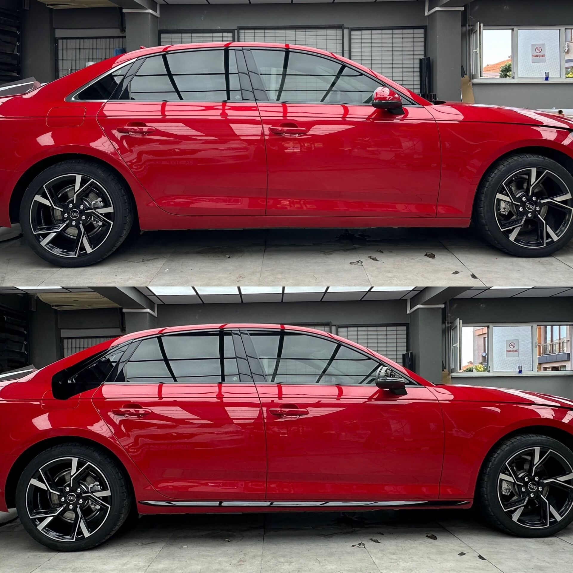 AUDİ A4 sline marşpiyel 2008 2009 2010 2011 2012 2013 2014 2015 s4 marşpiyel çıtası PİANOBLACK