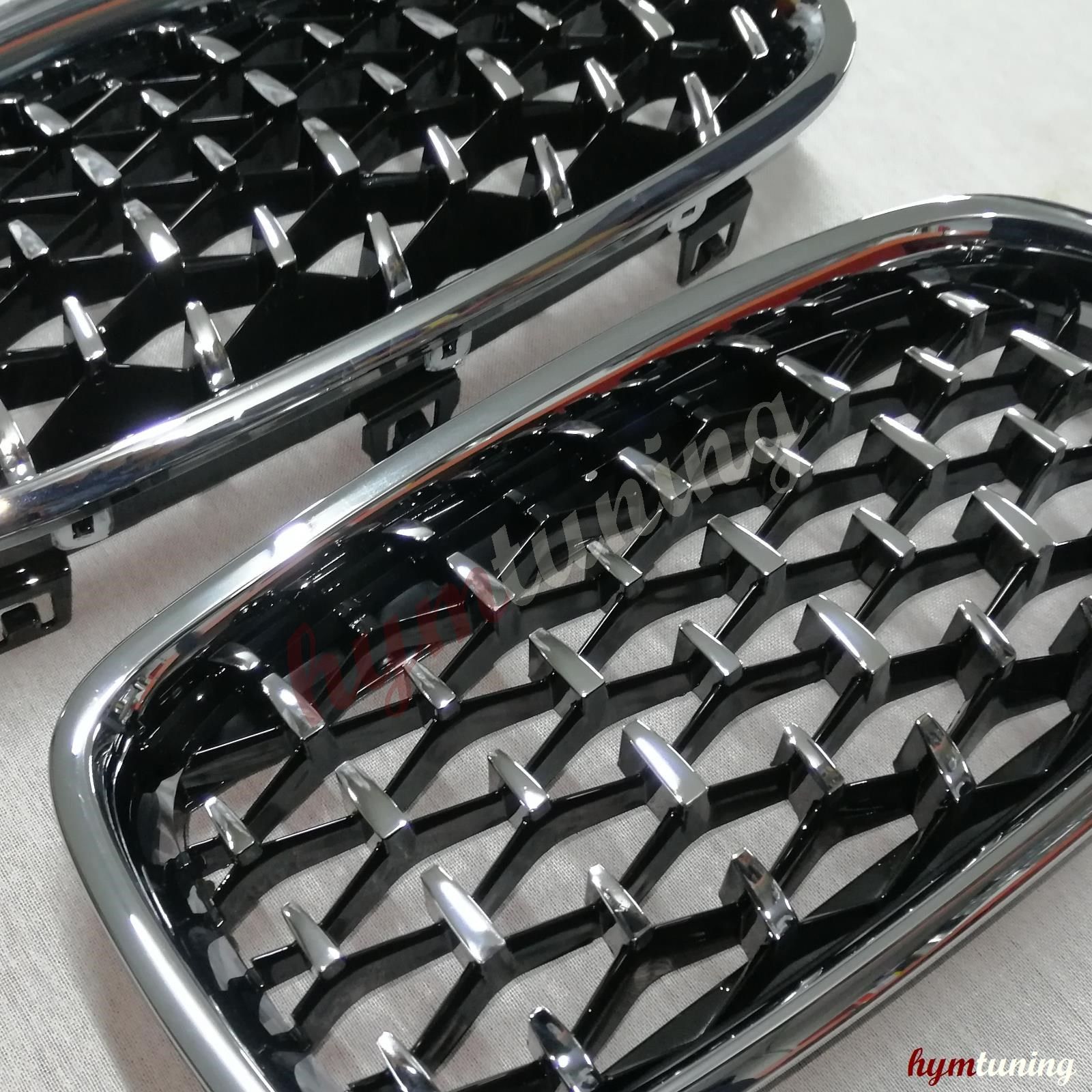 BMW F30 Kromlu Elmas Panjur, Krom Çerçeve, F30 Diamond Panjur