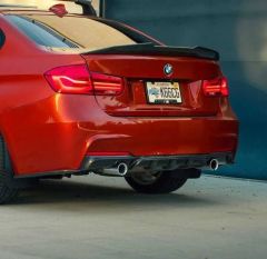 BMW F30 Psm Spoiler Boyasız, ABS Plastik İthal,  BAGAJ SPOİLER, 2012 2017 UYUMLU