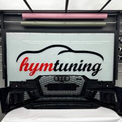 AUDİ A4 B9 RS4 ÖN TAMPON PANJUR SETİ 2016 2017 2018 2019 2020 UYUMLU A4 TAMPON ( SİS YUVASIZ MODEL )