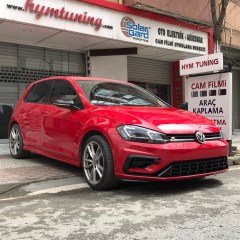 VW Golf 7.5 R Ön Tampon, R ÖN BODYKİT FULL SET + PANJUR, 2018 2021 UYUMLU