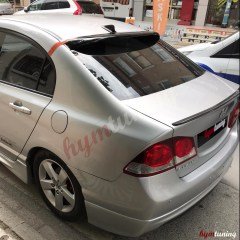 Honda Civic Sedan 2007-2012 Fd6 Cam Üstü Spoiler. Parlak Siyah Piano Black Roof Spoyler