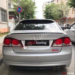 Honda Civic FB7 Cam Üstü Spoyler. 2012 Sedan Cam Üstü Spoiler. Piano Black