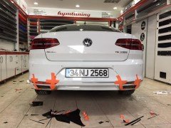 VW Passat Difüzör Kromu, Paslanmaz Çelik 2015 2018 Uyumlu