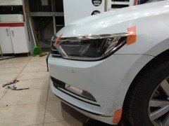 VW Passat B8 Krom Far Üzeri Çıta + Ön Panjur 3 Parça, Paslanmaz Çelik