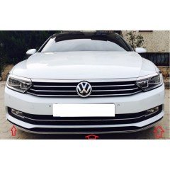 VW Passat B8 Ön Tampon Çıtası 3 Parça Krom Set, Paslanmaz Çelik 2015 2018 Uyumlu