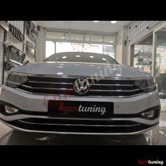 VW Passat B8.5 Krom Ön Tampon Çıtası 3 Parça, Paslanmaz Çelik, 2018 2019 2020 2021
