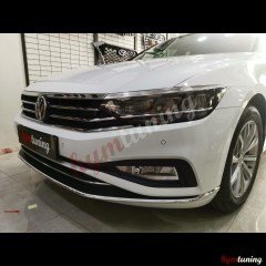 VW Passat B8.5 Krom Ön Tampon Çıtası 3 Parça, Paslanmaz Çelik, 2018 2019 2020 2021