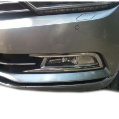 VW Passat B8 Sis Farı Çerçevesi, 2 Parça Paslanmaz Çelik Krom, 2015 2018 Uyumlu
