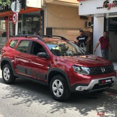 Dacia Duster 2 Ön Tampon Koruması Plaka Çevresi Gri 2018+