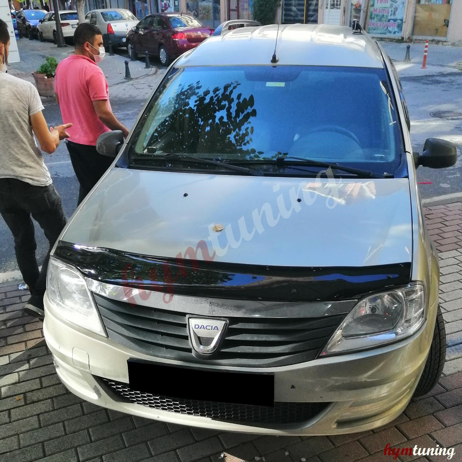 Dacia Logan 1 Kaput Rüzgarlığı, Piano Black, Kolay Montaj 04-12