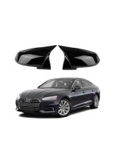 audi A5 B9 ayna kapak 2016 2017 2018 2019 2020 Yarasa Ayna Kapak Parlak Siyah