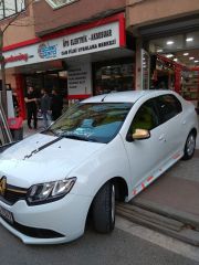 Renault Symbol Marşpiyel Takımı Boyasız, ABS Plastik, 2013 Sonrası, Sağ Sol Yan Etekler