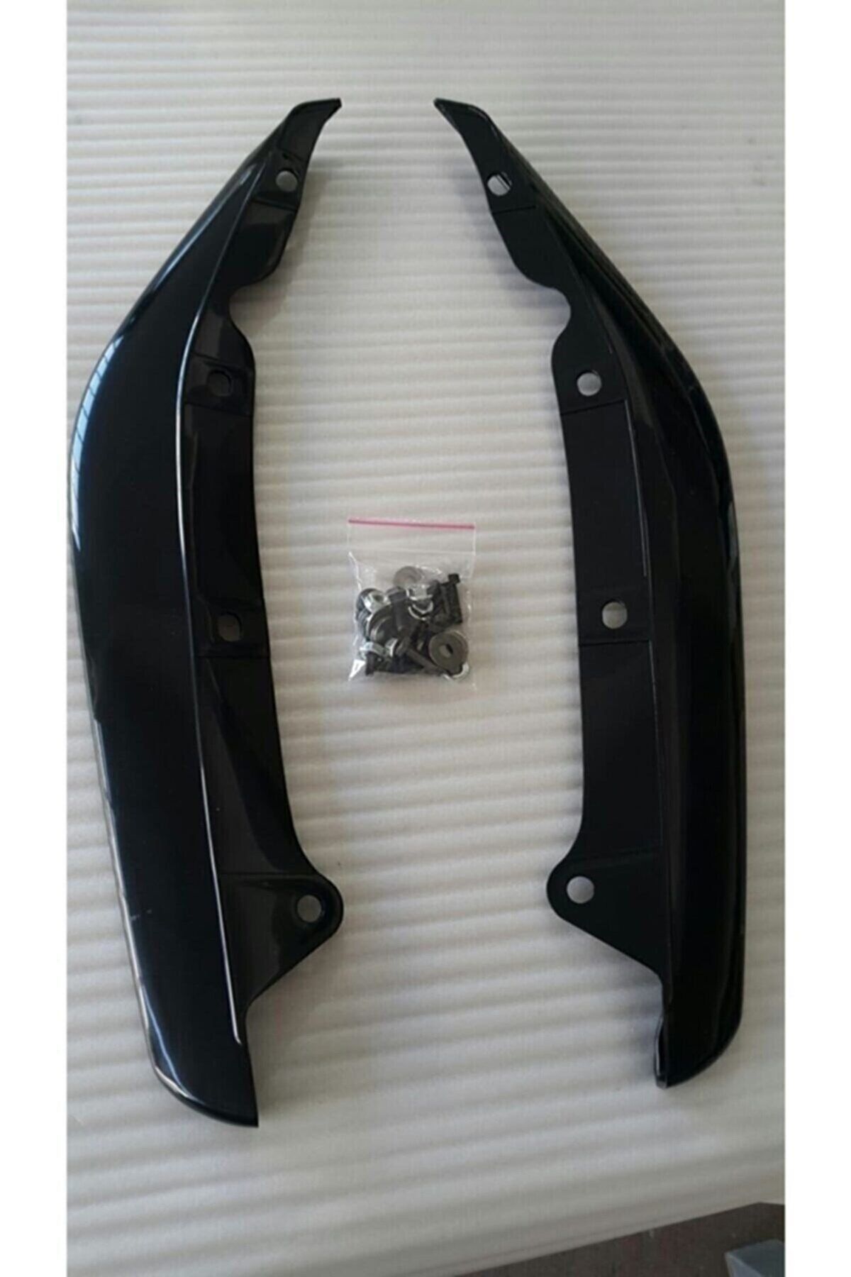 Honda Civic Sedan FC5 Kasa Arka Tampon Altı Flap Seti 2016 2019, Sağ Sol Takım Siyah Renk