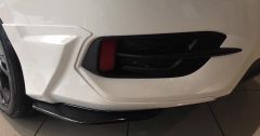 Honda Civic Sedan FC5 Kasa Arka Tampon Altı Flap Seti 2016 2019, Sağ Sol Takım Siyah Renk