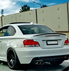 BMW 1 SERİSİ E82 M PERFORMANS SPOYLER 2007 2013 PARLAK SİYAH SPOİLER ABS PLASTİK