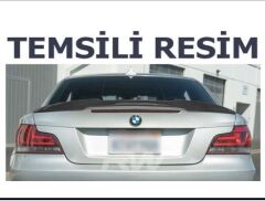 BMW 1 SERİSİ E82 YARASA SPOİLER 2007 2013 PARLAK SİYAH SPOYLER İTHAL PLASTİK