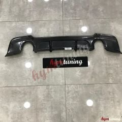 BMW E92 Difüzör M Teknik Uyumlu Sağ Sol Tekli Çıkış, ABS Plastik Parlak Siyah