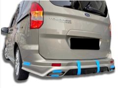 Ford Courier Arka Tampon Eki Egsoz Görünümlü Boyasız ABS Plastik