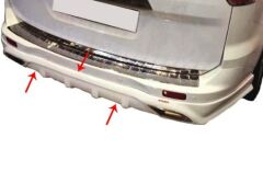 Ford Courier Arka Tampon Eki Egsoz Görünümlü Boyasız ABS Plastik