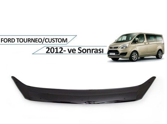 Ford Custom 2012+ Kaput Rüzgarlığı Piano Black