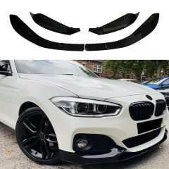BMW 1 serisi F20 Lip + Flap Piano Black İthal ABS Plastik, 2015 2018 Makyajlı Kasa Uyumlu