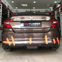 Fiat Egea Sedan Arka Etek Tampon Eki, Boyasız, ABS Plastik, Sedan Uyumlu