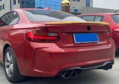 BMW 2 SERİSİ F22 SPOİLER YARASA MODEL 2014 2020 ARASI F22 SPOYLER  PARLAK SİYAH