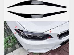 BMW 2 SERİSİ F22 FAR KAŞI 2014 2020 FAR ÜSTÜ ÇITA PARLAK SİYAH