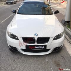 BMW E92 Tampon Ön Flap Seti M Performance Piano Black, 2007-2009