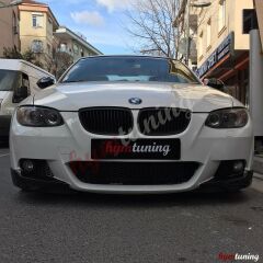 BMW E92 Tampon Ön Flap Seti M Performance Piano Black, 2007-2009