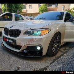BMW 2 SERİSİ F22 ÖN LİP M PERFORMANCE ÖN TAMPON EKİ 2014 2020 PARLAK SİYAH