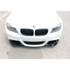 BMW E90 LCI Tampon Ön Flap M Technic St.Parlak Siyah Set, 2008 2011
