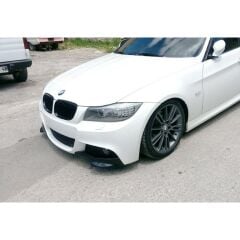 BMW E90 LCI Tampon Ön Flap M Technic St.Parlak Siyah Set, 2008 2011
