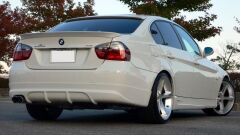 BMW 3 SERİSİ E90 AC SCHNITZER SPOYLER 2005 2012 UYUMLU E90 BAGAJ SPOİLERİ PARLAK SİYAH