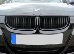 BMW 3 SERİSİ E90 M3 PANJUR IZGARA 2005 2008 UYUMLU E90 BÖBREK Piano Black