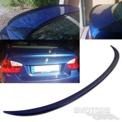 BMW 3 SERİSİ E90 İNCE SPOİLER 2005 - 2012 E90 BAGAJ ÇITASI SPOYLER PARLAK SİYAH BOYALI