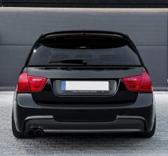 BMW E91 Touring spoiler F-PERFORMANCE Tavan Spoyleri 2005 - 2012 için  parlak siyah boyalı