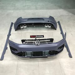 VW Golf 7 7.5 R Bodykit Seti Ön Tampon + Arka Tampon + Marşpiyel İTHAL ÜRÜN