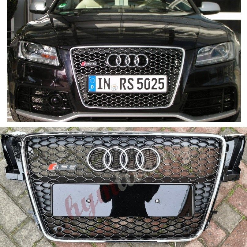 AUDİ A5 PANJUR RS5 PANJUR 2008 2012, KROM ÇERÇEVE Petekli Model A5 Panjur Eski Kasa
