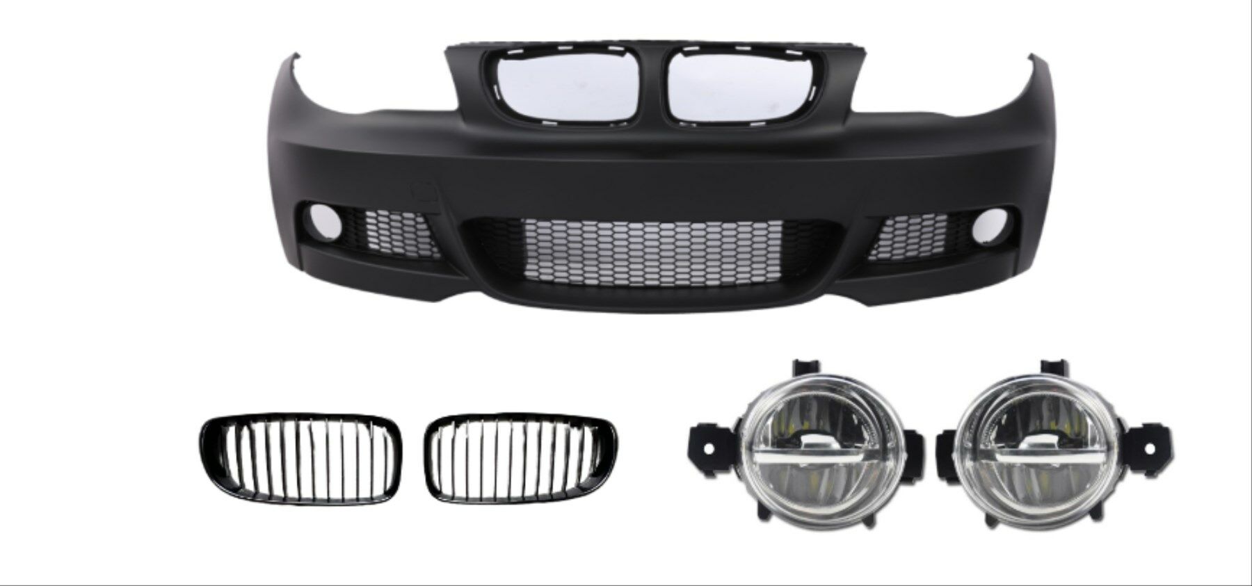BMW 1 SERİSİ E87 07-11 MT ÖN TAMPON& PANJUR SETİ (SİS DAHİL)